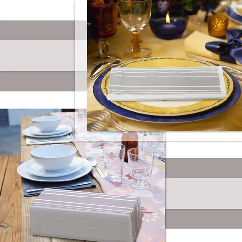 Vista 5 de 200 toallas de papel desechables a granel, servilletas de papel para invitados, toallas de mano desechables para cenas y vacaciones, servilletas