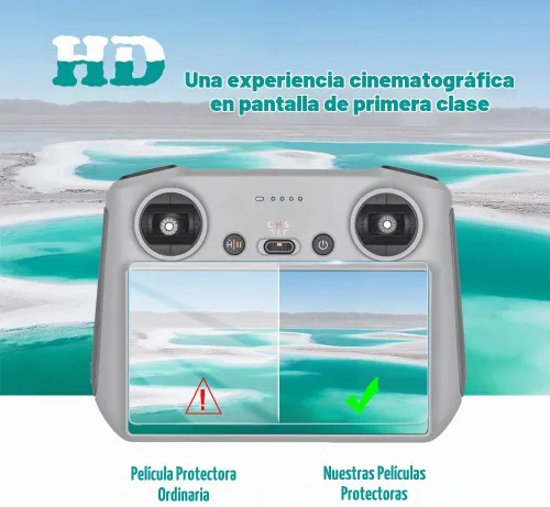 Vista 5 de Protector de pantalla (3+1 unidad) compatible con DJI Mini 3/Mini 3