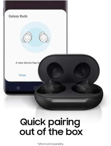 Vista 6 de Samsung Galaxy Buds 2019 Audífonos inalámbricos con Bluetooth (estuche de carga inalámbrica incluida), color negro, Versión internacional