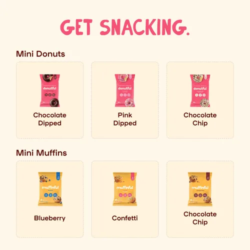 Vista 9 de Rosquillas de chocolate con chispas de Donutful – Horneadas no fritas, menos azúcar, nada artificial, sin transgénicos, paquetes de bocadillos