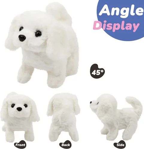 Vista 193 de Hopearl - Juguete de peluche electrónico interactivo de conejo con orejas LED, sonidos y movimientos; camina, se menea e ilumina las orejas, mueve