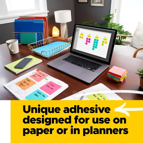 Vista 5 de Post-it Mini notas, 1 3/8 x 1 7/8 pulgadas, 24 blocs, notas adhesivas favoritas #1 de Estados Unidos, notas Poptimistic Post-it Notes, rosa intenso