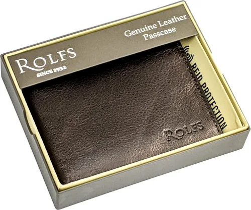 Vista 4 de Rolfs Bifold Wallet for Mens, RFID Blocking Genuine Leather Men Wallet, 4.25 x 3.25 Inch Slim, Compact and Lightweight