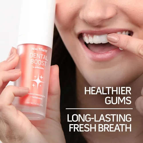 Vista 5 de Primal Life Organic Real White Dental Boost – Blanqueador de dientes natural y orgánico – Sin peróxido – Pasta de nano-hidroxiapatita