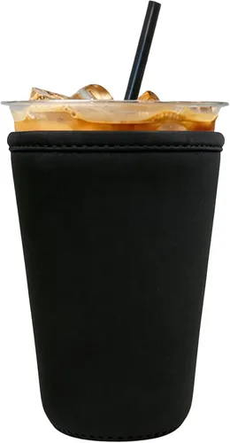 Vista 67 de Fundas de neopreno reutilizables aisladas para café helado, fundas para tazas de café helado, fundas para bebidas heladas y calientes Palta
