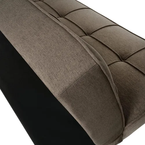 Vista 7 de Naomi Home Madison - Sofá cama futón – Diseño compacto para espacios pequeños – Futón convertible con tela de lino para una comodidad premium, sofá