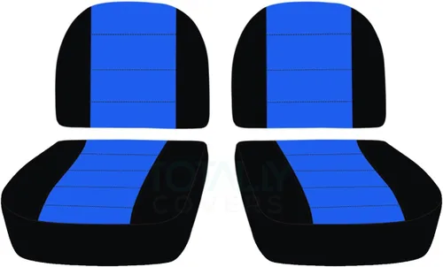 Totally Covers Compatible con Ford Ranger 1999-2008 Fundas de asiento de camión de dos tonos: negro y azul (21 colores) XCab Extended Cab trasera