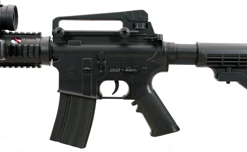 Vista 8 de bbtac bt-m83+5000bb lpeg 250 fps pistola de airsoft de energía eléctrica automática completa con accesorios tácticos y rodamiento de bolas de 5000
