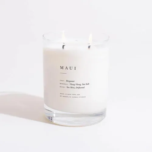 Vista 16 de Brooklyn Candle Studio Bali - Vela clásica de 2 mechas, vela perfumada de lujo, cera de soja vegana, vertida a mano en los Estados Unidos, tiempo