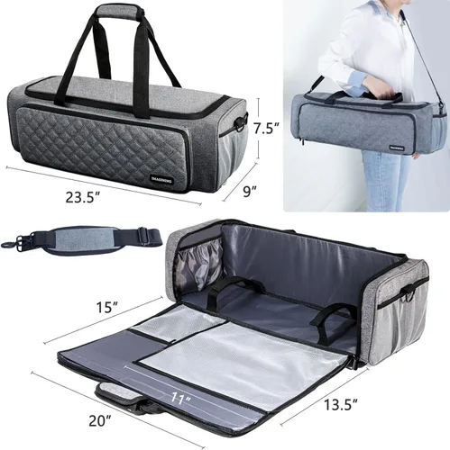 Vista 6 de Bolsa de Transporte IMAGINING para Cricut Maker 4, Maker 3, Explore 4, Explore 3, Explore Air 2, Almacenamiento con Gran Apertura para Accesorios