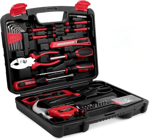 KingTool Kit de herramientas de reparación para el hogar - 149 piezas, juego básico de herramientas de reparación para el hogar, juego de