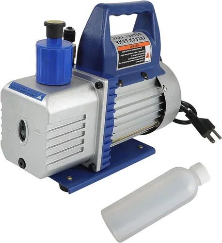Bomba de vacío 110V 1/3 HP 4.5 CFM Bomba de vacío de una sola etapa con botella