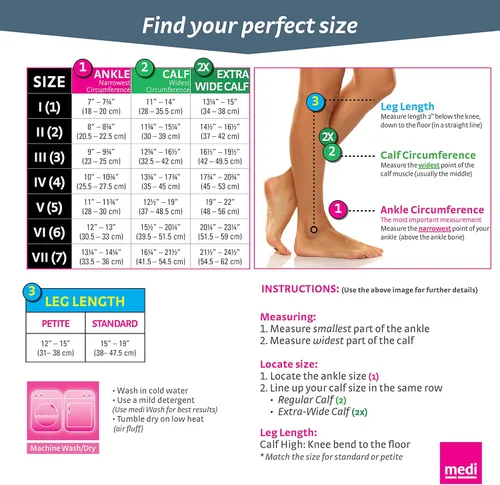 Vista 6 de mediven Plus para hombres y mujeres, calcetines de compresión de 20-30 mmHg hasta la rodilla con punta abierta
