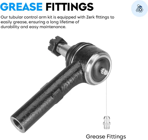 Vista 4 de 10 piezas de brazos de control superiores delanteros con juntas esféricas + enlaces de barra estabilizadora + biela para Jeep Commander 2006-2010