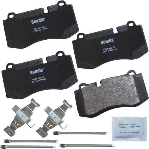 Vista 384 de Pastillas de freno delanteras semi-metálicas Bendix Priority1 CFM1774 para Ford Transit 2019-2017, Transit-150 2021-2015, Transit-250 2021-2015