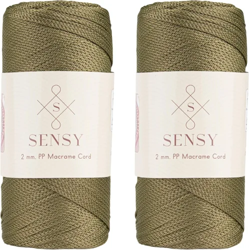 Vista 98 de Sensy Premium 2mm 229.5 metros de cuerda de poliéster 100% cordón de polipropileno Cordón de macramé 2mm Cordón para bolso de crochet Hilo