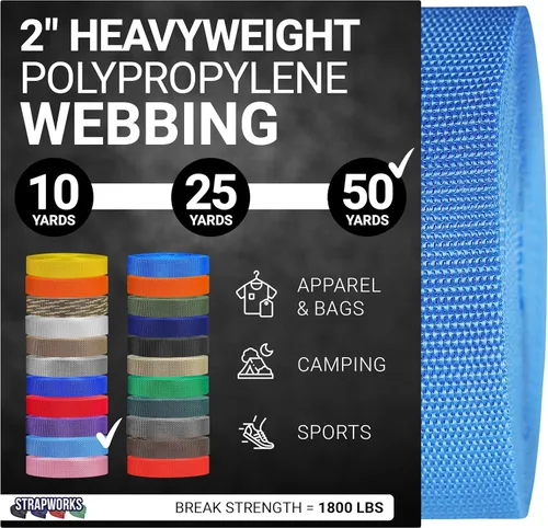 Vista 49 de Strapworks Correas de Polipropileno Resistente - Correas de Polipropileno de Servicio Pesado para Reparación de Equipos de Bricolaje al Aire Libre