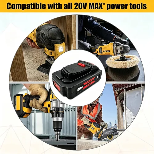Vista 5 de BatPower 4.0Ah 20V Battery 21700 Cell Replacement Compatible with DeWALT 20 Volt MAX XR Lithium-Ion Cordless Tools, High Performance Slim Compact