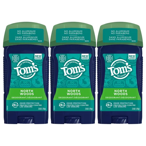 Vista 7 de Tom's of Maine Desodorante antitranspirante para hombres, Mountain Spring, 2.8 oz. Paquete de 3