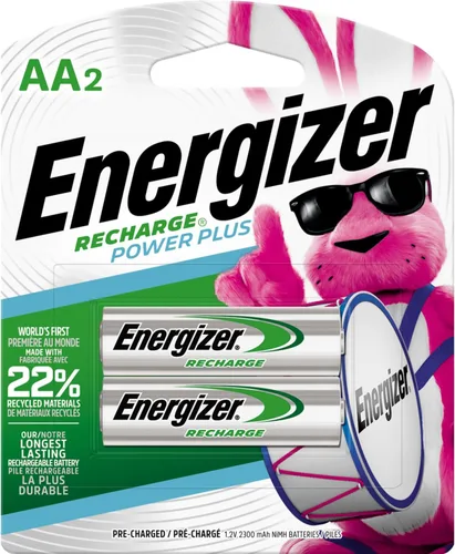 Vista 9 de Energizer Recarga pilas AA recargables universales (paquete de 2), baterías recargables dobles A