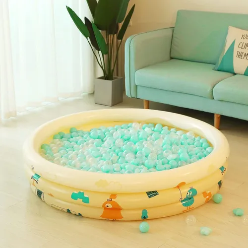 Vista 10 de Pelotas de Corral de Bolas Realhaha 50 100 200 500, Formas de Estrella para Bebés Niños Parque Infantil Bolas de Plástico para Bebés Piscina