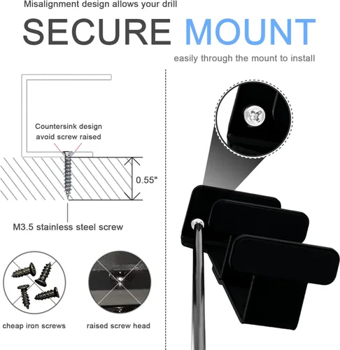 Vista 4 de IFCASE Soporte de 2 niveles para computadora portátil debajo del escritorio, soporte de metal de dos pisos para computadora portátil, MacBook Pro