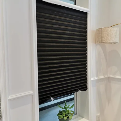 Vista 5 de 12 clips para persianas de papel plisadas, clips de plástico transparente para ventanas temporales para persianas que sujetan cortinas A-12 piezas