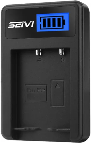 Vista 4 de Cargador de batería para videocámara Panasonic VDR-M50PP, VDR-M53PP, VDR-M54PP, VDR-M55PP