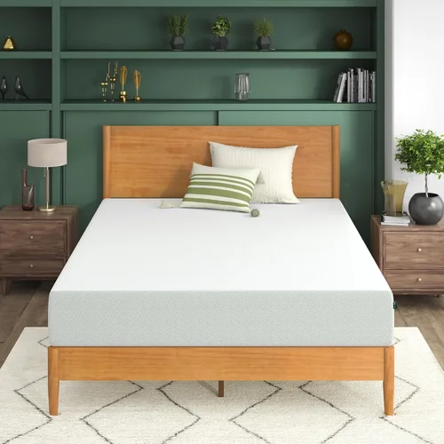 Zinus Colchón de espuma viscoelástica Green Tea, certificado por CertiPUR EE.UU. Cama en una caja Libera la presión