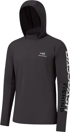 Vista 27 de BASSDASH UPF 50+ - Sudadera con capucha para hombre, protección solar UV, manga larga, rendimiento