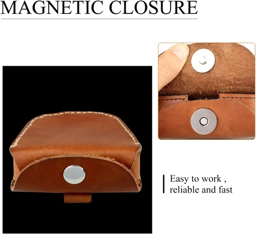 Vista 4 de Firedog Bolsa de munición, bolsa de munición con tirachinas para 0.354 in .22Lr .38 de piel de caza de cinturón de munición