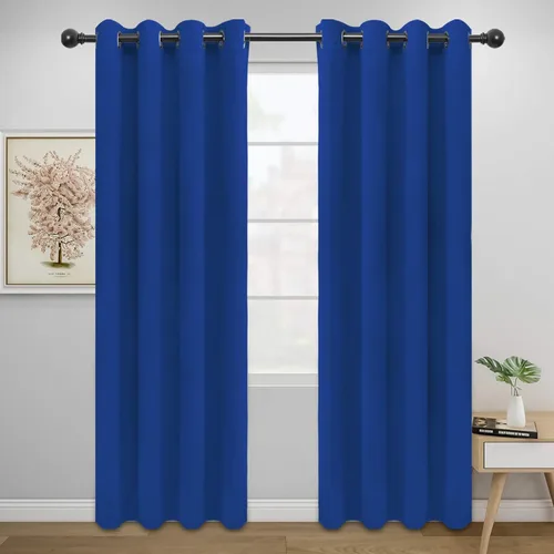 Vista 625 de Easy-Going - Cortinas opacas para dormitorio, aislamiento térmico sólido con ojales, cortinas de ventana para reducción de ruido, cortinas