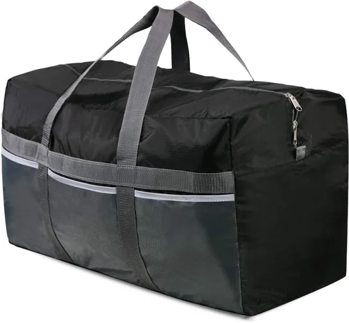 REDCAMP Bolsa de lona extra grande de 607596L ligera 222531 pulgadas repelente al agua bolsa de viaje plegable para hombres y mujeres negroazulrojo