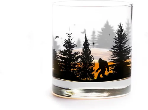Vasos de whisky Black Lantern - Vasos de cóctel temáticos únicos y vasos de uso diario, perfectos para entusiastas del aire libre y amantes de la