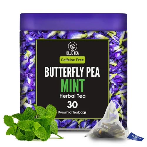 Vista 28 de BLUE TEA - Té de cúrcuma - Ashwagandha - 15 unidades - Bolsa de té a base de plantas Rico en curcumina - Mezcla de hierbas Té de hierbas - Sin