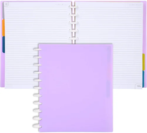 Vista 18 de Talia - Cuadernos de notas con tapas, planificador, personalizables, (Rosa de los 90, Junior (5.5 pulgadas x 8.5 pulgadas))