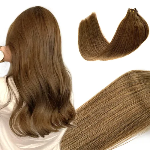 Vista 20 de Extensiones de cabello humano real con cinta, 20 piezas de cabello Remy invisible de doble cara, extensiones de cabello Remy con cinta adhesiva