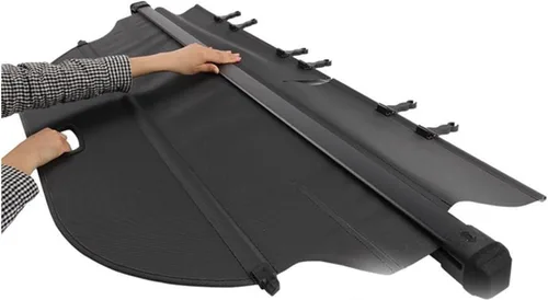 Vista 2 de Cubierta de carga trasera retráctil compatible con RAV4 RAV 4 2006 2007 2008 2009 2010 2011 2012, cubierta de carga para maletero, color negro