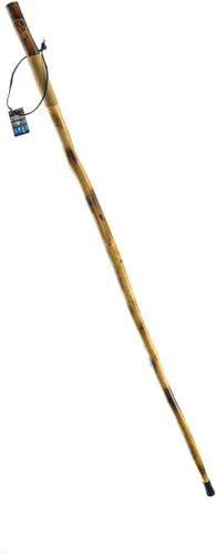 Vista 3 de Bastón SE. Bastón de madera natural con grabado de oso pardo WS626-55RB