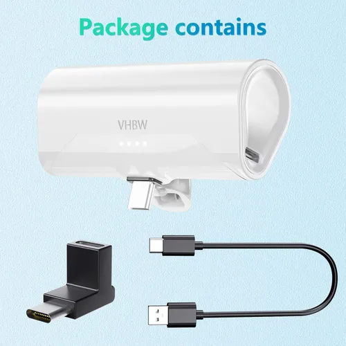 Vista 8 de VHBW 4800mAh Battery Pack for OculusMeta Quest 2 and Quest, Elite Strap, Portable Power Bank for Oculus Quest 2 Accessories, Fast Charging VR