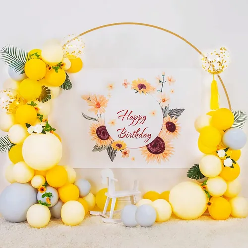 Vista 3 de Wokceer Soporte redondo para telón de fondo de 8 pies, arco de boda dorado, soporte de arco de globos de círculo de metal para fiesta de cumpleaños