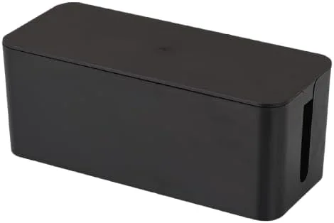 Vista 13 de 12.5x5.7x5.3in Cable Management Box Cable Organizer Box and Power Strip Box Hide Desk Cord and Floor Cables to Cover and Hide & Power Strips & Cords
