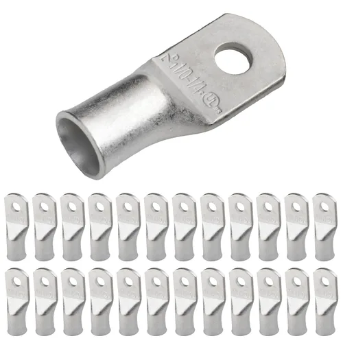 Vista 299 de SELTERM 5 piezas terminales de cable de cobre estañado 1/0 AWG perno de 1/2", extremos de cable de batería, terminales de anillo, conectores