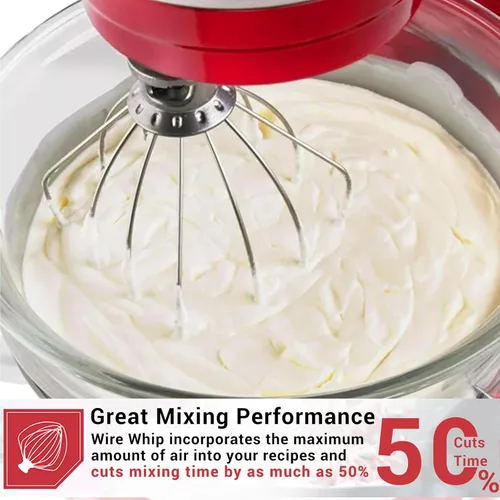 Vista 4 de KitchenAid - Accesorio de alambre de acero inoxidable para batidoras de 5 a 6 cuartos de galón, reemplazo de batidor de alambre para K5AWW, batidor