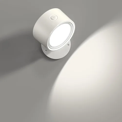 Vista 9 de Lightbiz Luces LED de pared con control remoto, apliques montados en la pared, 3000 mAh, recargable, funciona con batería, 3 temperaturas