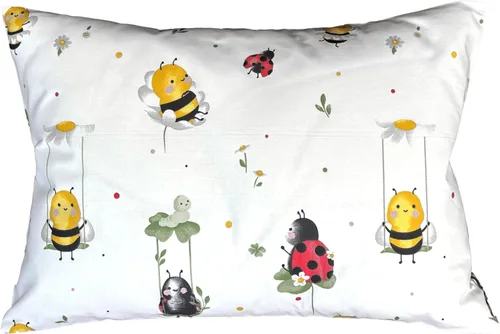 Vista 13 de 13x18 Funda de almohada para niños pequeños - Pequeña funda de almohada de viaje de algodón, funda de almohada para niños con patrón de avión