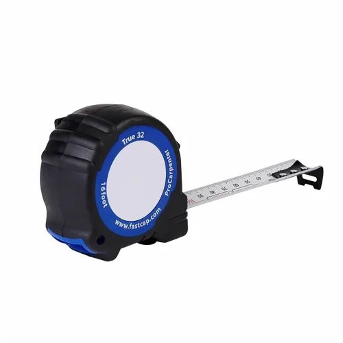 Vista 2 de FastCap ProCarpenter True32 Métrica Cinta de Medir Inversa - Ideal para Profesionales y Mejoras del Hogar - con Clip de Cinturón de Acción