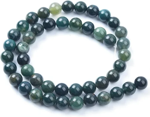 Vista 4 de Cuentas redondas africanas de turquesa natural de 4 mm para hacer joyas, piedras preciosas naturales, hebra semipreciosa, 15 pulgadas