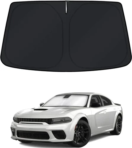 Vista 92 de KUST Parasol para parabrisas para Volkswagen VW ID.4 2021-2025 2026, accesorios para ventana, protector plegable, bloquea los rayos UV, mantiene