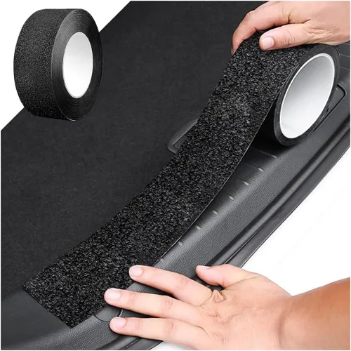Vista 9 de Protector antideslizante para la entrada de la puerta del automóvil, protector adhesivo para el umbral de la puerta, cubierta de PEVA, protección